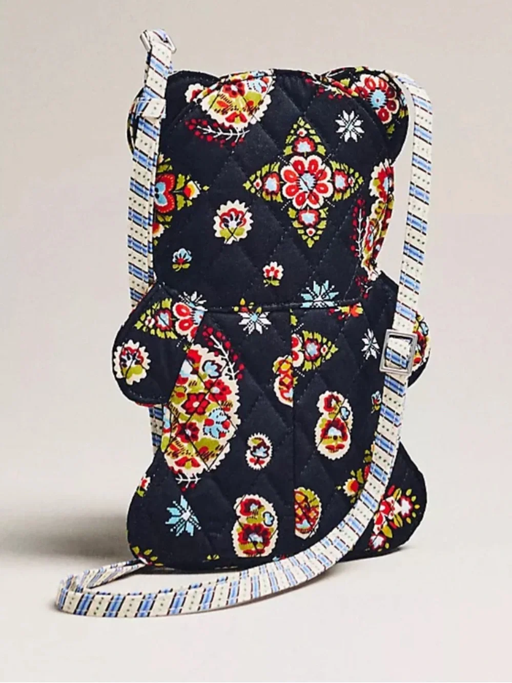 Anthropologie x Vera Bradley classic bear crossbody diamond‎ patchwork Northstar